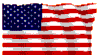 The flag of the United States of America.