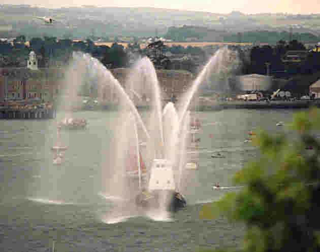 Fire tug in Cork Harbour